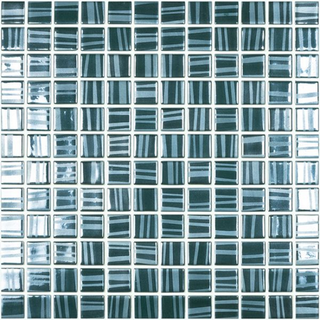 oil green 1"x1" Tender Squares Glass Mosaic tile