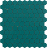 opla green 1.4"x1.4" Candy Hexagon Glass Mosaic tile