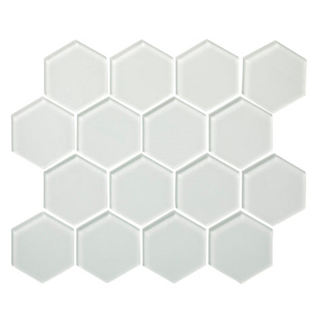 Hexagon Matte Glass Mosaic