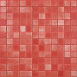 1"x1" Niebla Squares Glass Mosaic rojo tile