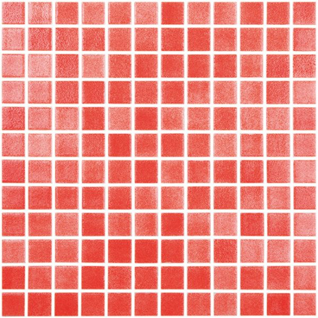 1"x1" Fog Niebla Squares Glass Mosaic rojo tile