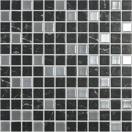 1"x1" Magic Squares Glass Mosaic rome blend tile