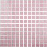 1"x1" Solid Squares Glass Mosaic rosa tile