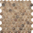 royal light wall 1.4"x1.4" Wood Hexagon Glass Mosaic tile
