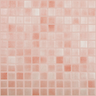 1"x1" Niebla Squares Glass Mosaic salmon tile