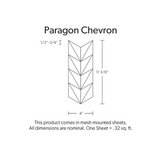 Paragon Chevron Profile Dimensional Wall Tile