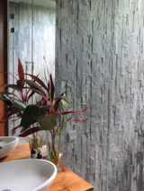 Parallels Split Face Textured Wall Tile
