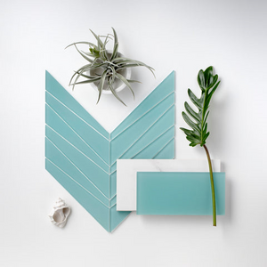 Palms Matte Feature Glass Mosaic