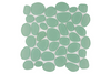 Spindrift Matte Feature Glass Pebble Mosaic
