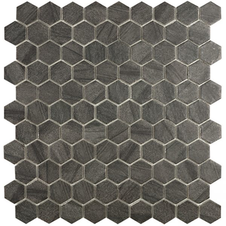 1.4"x1.4" Desert Hexagon Ceramic Mosaic