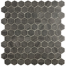 1.4"x1.4" Desert Hexagon Glass Mosaic grey desert tile
