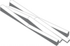 Crescent Mini Profile Dimensional Wall Tile