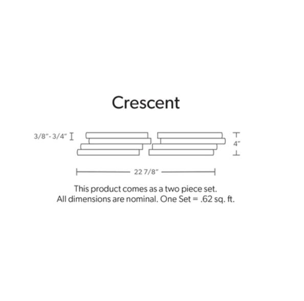 Crescent Profile Dimensional Wall Tile