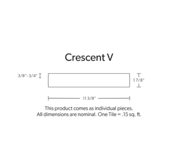 Crescent V Profile Dimensional Wall Tile