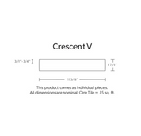 Crescent V Profile Dimensional Wall Tile