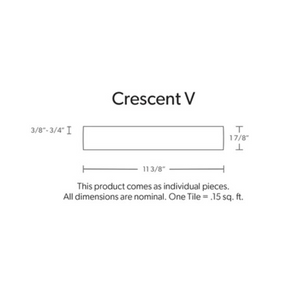 Crescent V Profile Dimensional Wall Tile