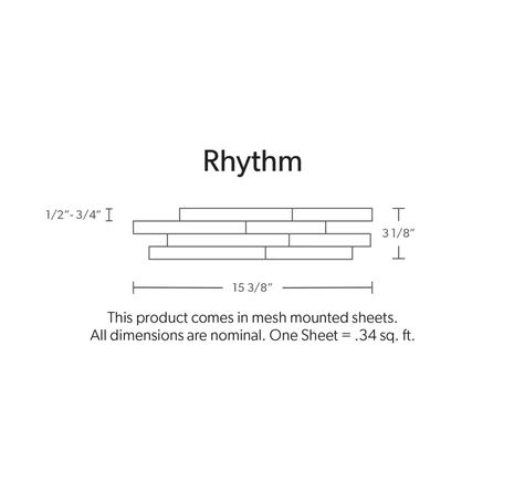 Rhythm Profile Dimensional Wall Tile