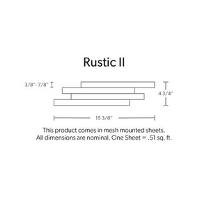 Rustic II Dimensional Wall Tile