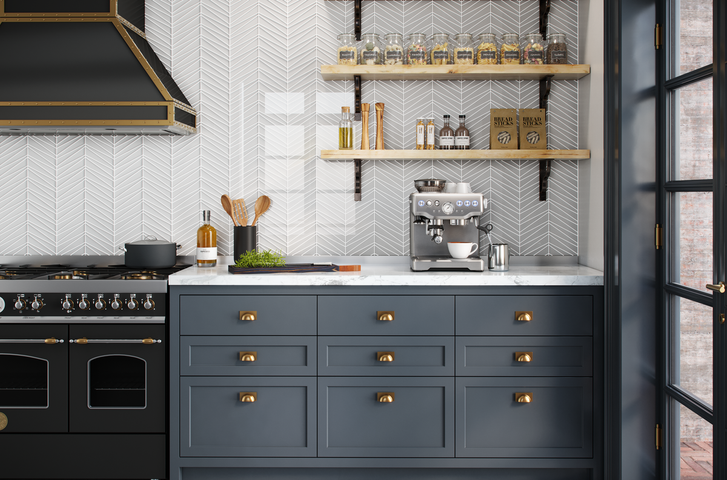 Palms Gloss Feature Glass Mosaic