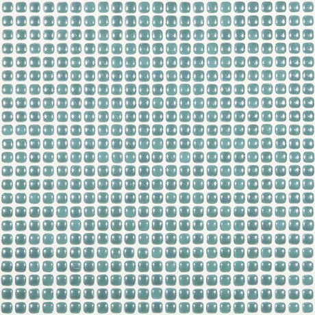 turquoise 0.5"x0.5" Pearl Dots Glass Mosaic tile