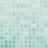 1"x1" Niebla Squares Glass Mosaic verde caribe tile