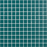 1"x1" Solid Squares Glass Mosaic verde esmerelda tile