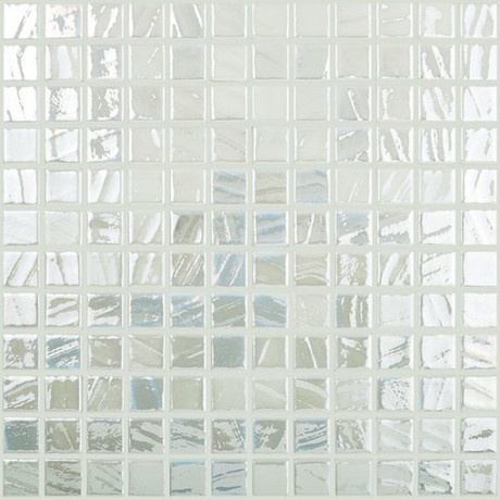 white brush 1"x1" Titanium Squares Glass Mosaic tile
