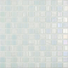 1"x1" Fusion Squares Glass Mosaic white fusion tile
