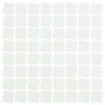 white 1.5"x1.5" Lume Squares Glass Mosaic tile