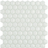 white nordic 1.4"x1.4" Nordic 3D Hexagon Glass Mosaic tile