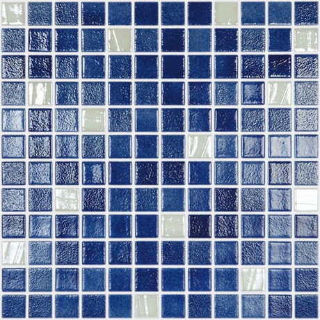 1"x1" Colour Plus Squares Glass Mosaic zafiro tile